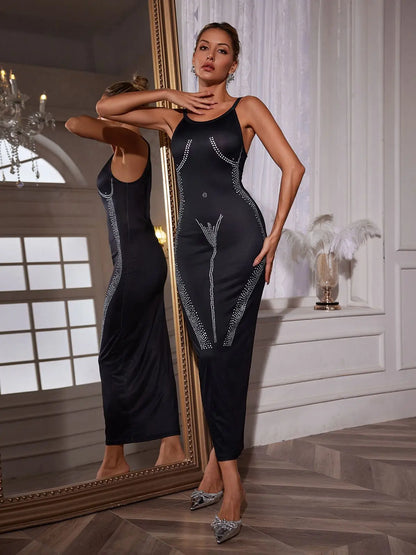 Brogan Dot Printed Maxi Dress Mew Mews Fashion Dresses