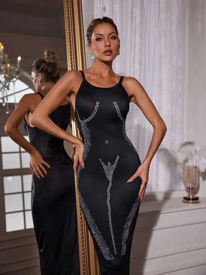 Brogan Dot Printed Maxi Dress Mew Mews Fashion Dresses