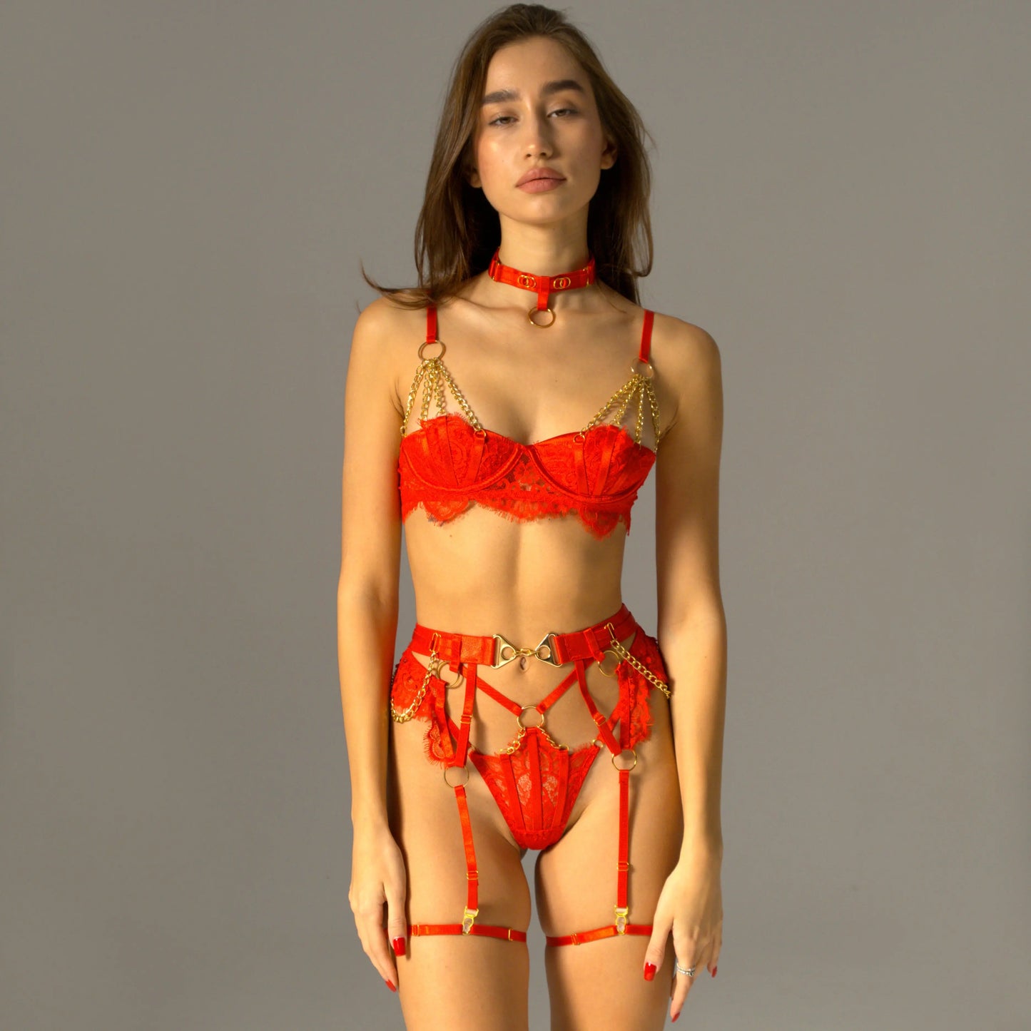 LacyNighty™ Adora's Jewelry Set Intimisa Lingerie Set