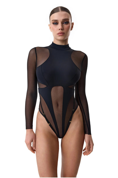 LacyNighty™ Body Mesh Black LacyNighty body