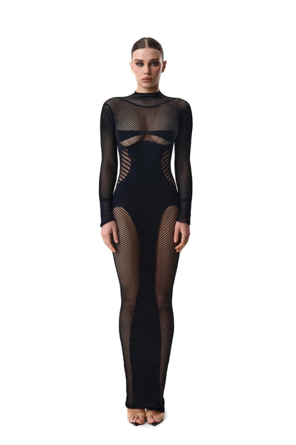LacyNighty™ Dress Mesh Black LacyNighty dress