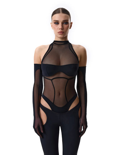 LacyNighty™ Suit Combo Black LacyNighty suit