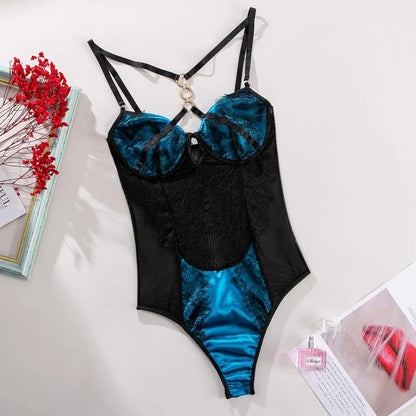 Slow Blues Bodysuit ELLOLACE Official Store Lingerie & Intimates