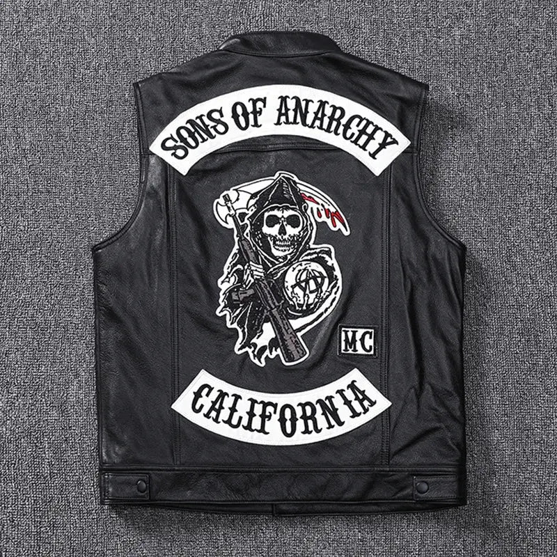 Anarchy Leather Vest Shop1103529143 Store