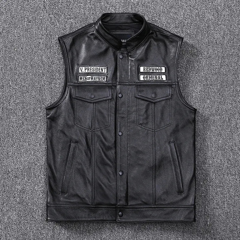 Anarchy Leather Vest Shop1103529143 Store