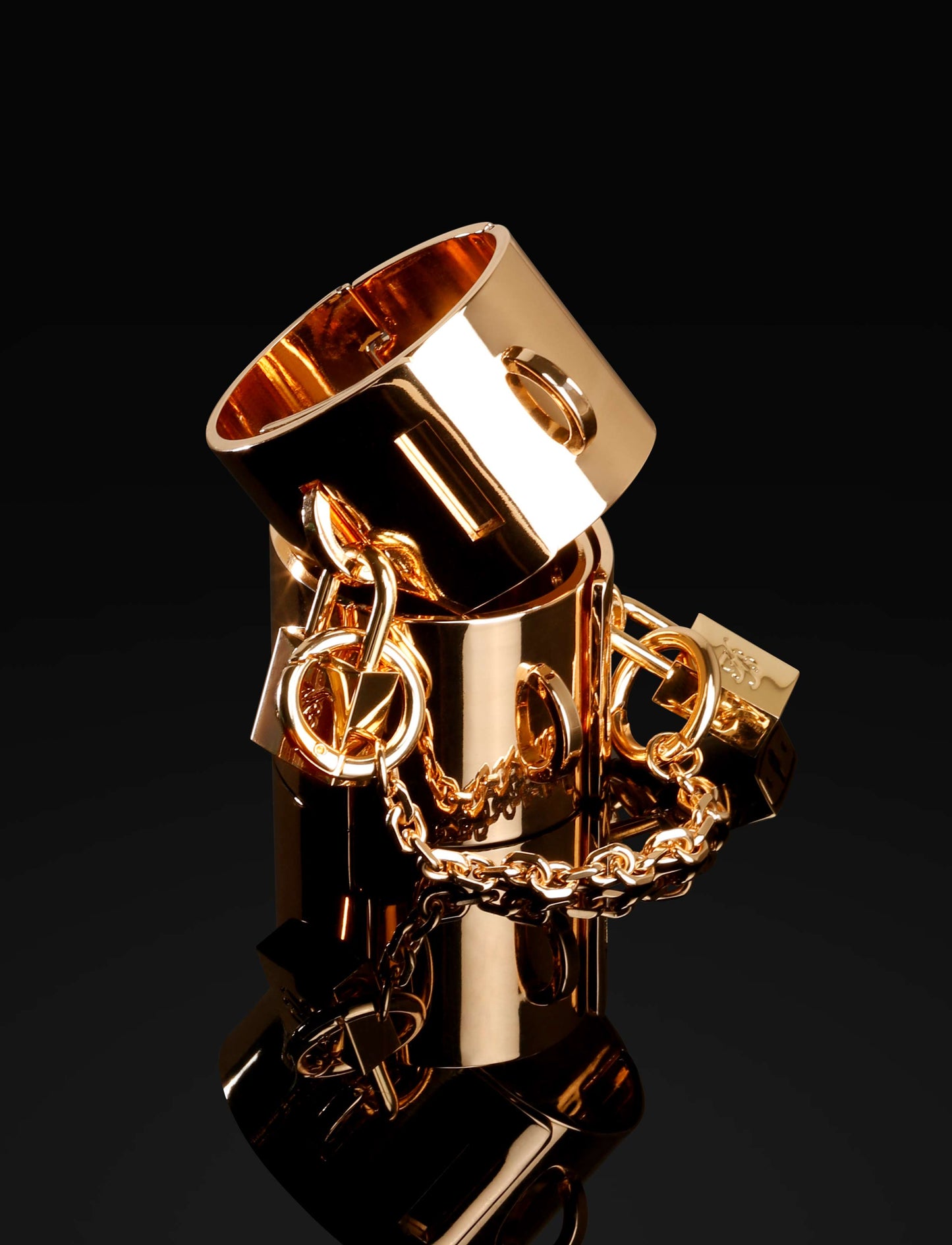 LactNighty™ Chastity Gold Cuffs