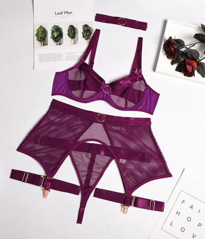 Model SL219 (7-Colors) ELLOLACE sexy lingerie set