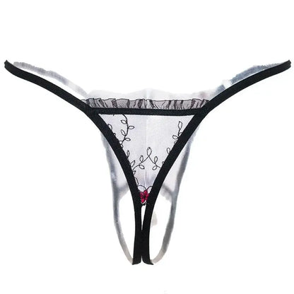 Never Get Your Attention Crotchless G-String LacyNighty Panties
