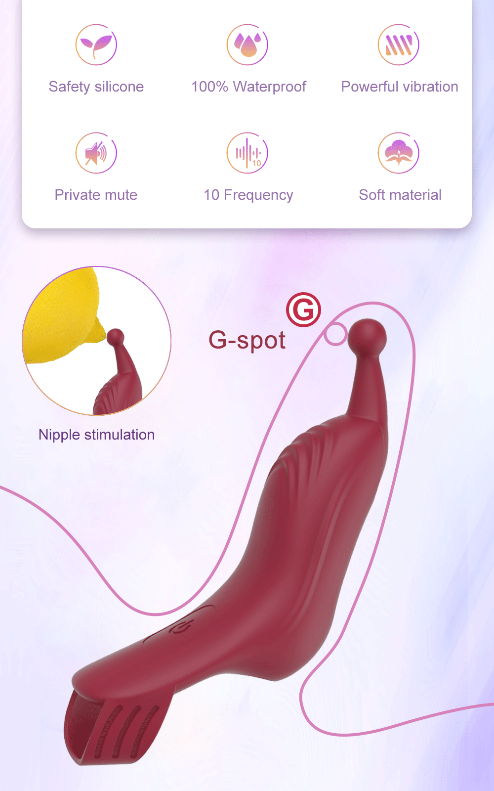 💥 2025 Limited 70% OFF 💦 + FINGROOVE ShockWave G-Spot Finger Vibrator Nighty