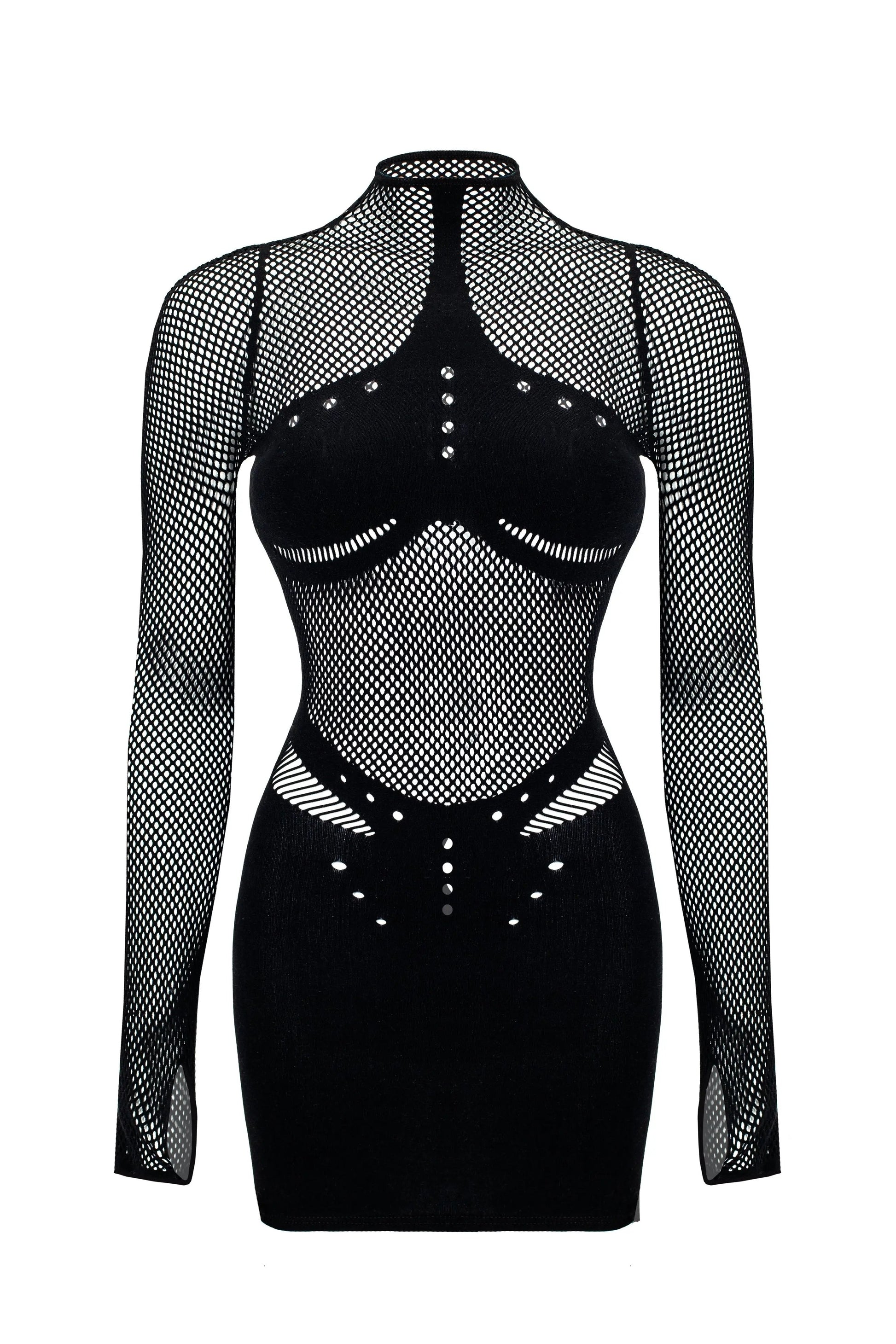 LacyNighty™ Dress Mesh Black LacyNighty body