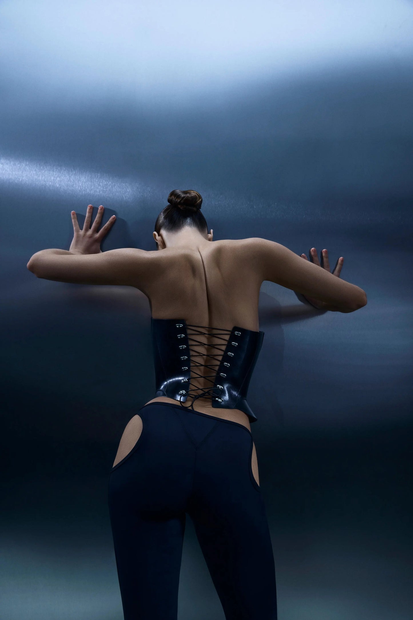 LacyNighty™ Corset Leather Black LacyNighty lingerie