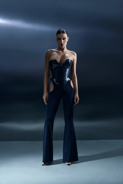 LacyNighty™ Corset Leather Black LacyNighty lingerie