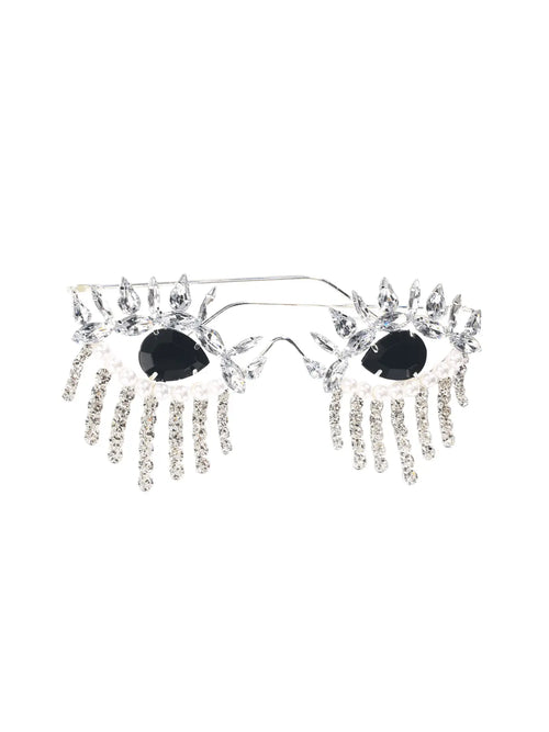 Morrissey Rhinestone Fringe Sunglasses Mew Mews Fashion Glasses