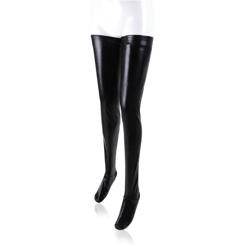 Leather Stockings Black Sexy Store Stockings