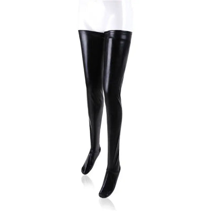 Leather Stockings Black Sexy Store Stockings