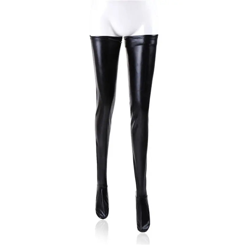 Leather Stockings Black Sexy Store Stockings