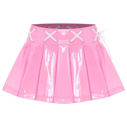 Lace-up Mini Skirt Lacy0301 Other