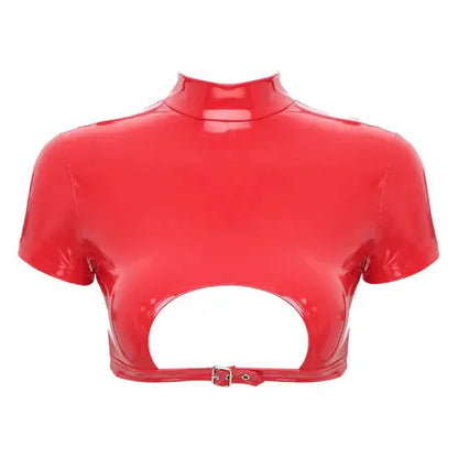 Leather Crop Top Lacy0301 Other