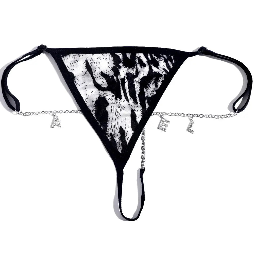 LacyNighty™ Naughty Whispers Lace Thong CARAQUET g-string