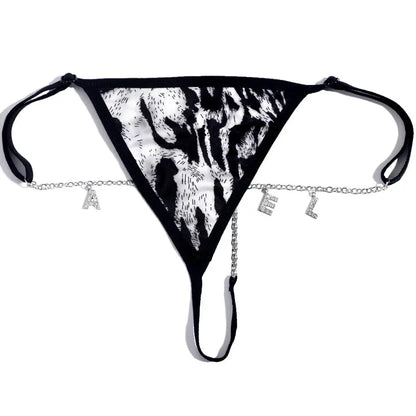LacyNighty™ Naughty Whispers Lace Thong CARAQUET g-string