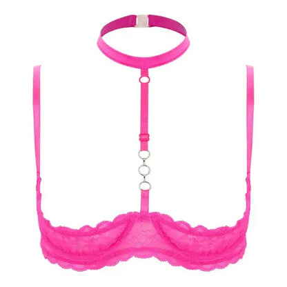 LacyNighty™ Halter Neck Open Bra GHALLAS Other