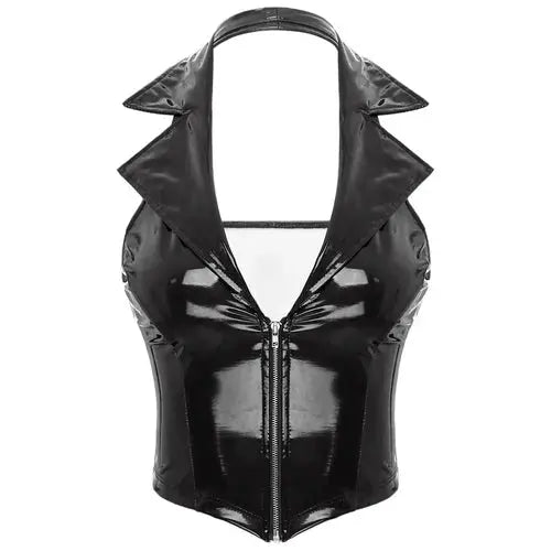 Leather Crop Tops Lacy0301 Other