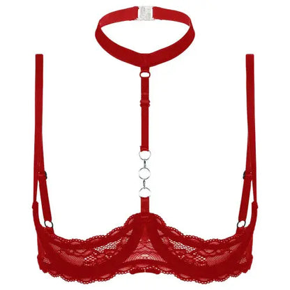 LacyNighty™ Halter Neck Open Bra GHALLAS Other