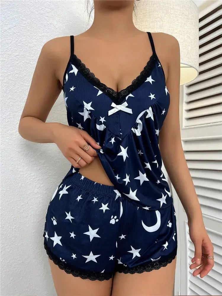 Stars On London Sky Pajamas LacyNighty Sleeping Wear