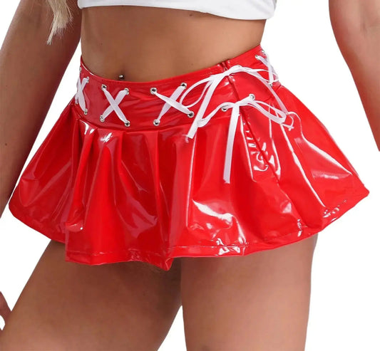 Lace-up Mini Skirt Lacy0301 Other