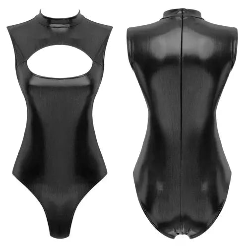 Metallic Leather Bodysuit Lacy0301 Other