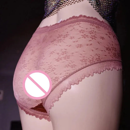 See My Perspective Crotchless Briefs LacyNighty Panties