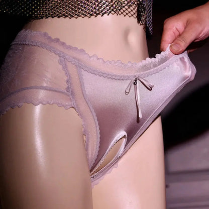 See My Perspective Crotchless Briefs LacyNighty Panties