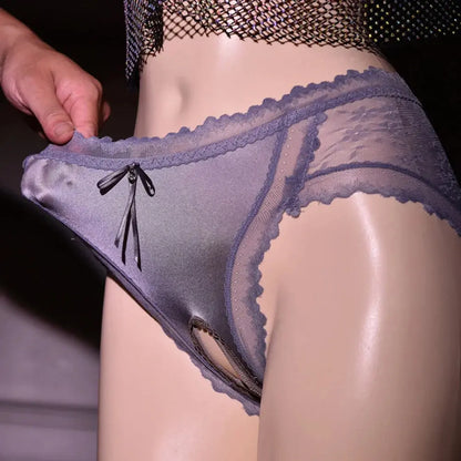 See My Perspective Crotchless Briefs LacyNighty Panties