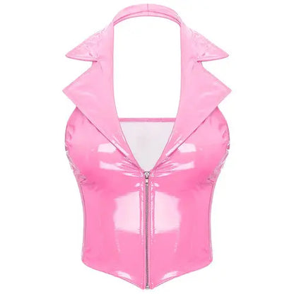 Leather Crop Tops Lacy0301 Other