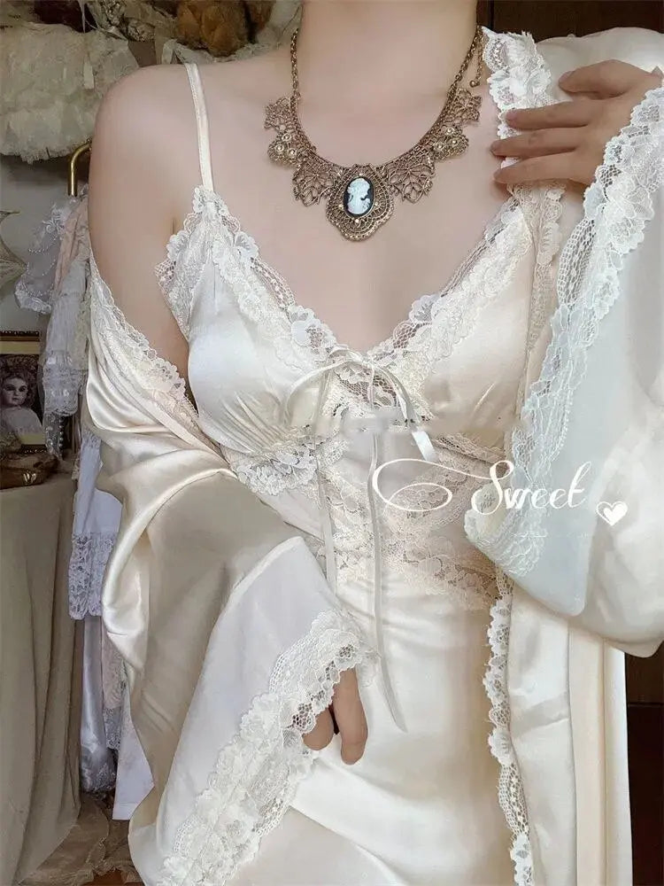 On Such A Timeless Dream Robe LacyNighty Sleeping Wear