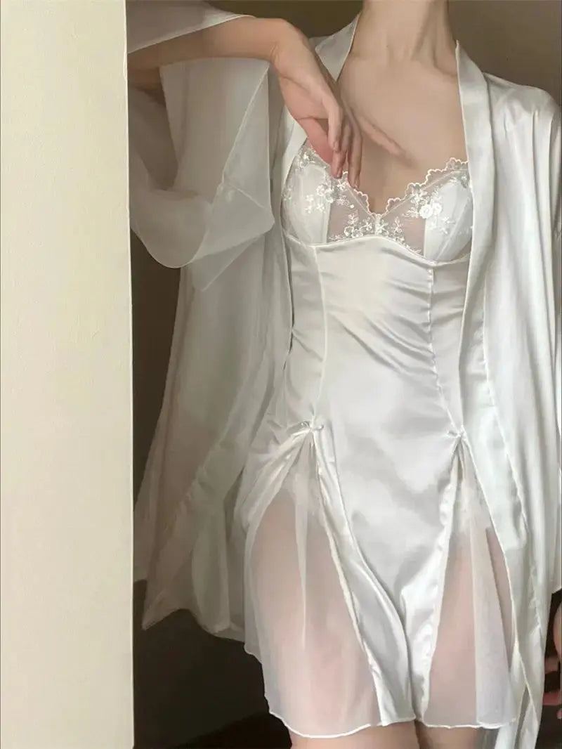 Make You Feel Warm Nightdress LacyNighty0212 Sleeping Wear