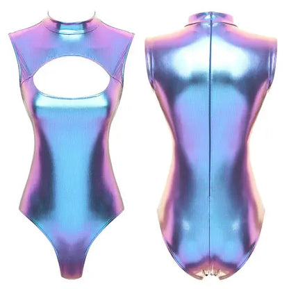 Metallic Leather Bodysuit Lacy0301 Other