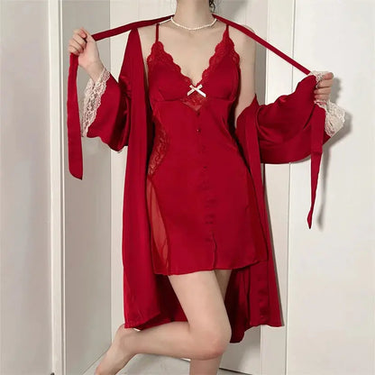 Time Can Bring You Down Robe Nightdress LacyNighty Sleeping Wear