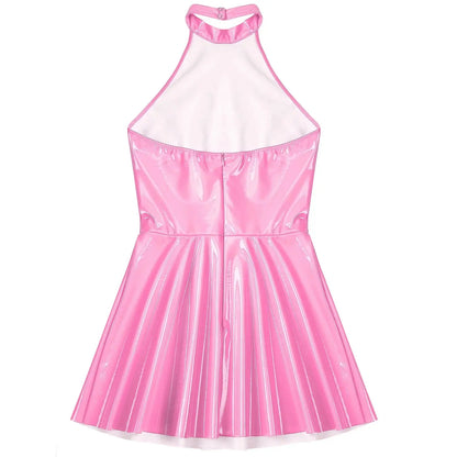 Wetlook Leather Dress Lacy0301 Other