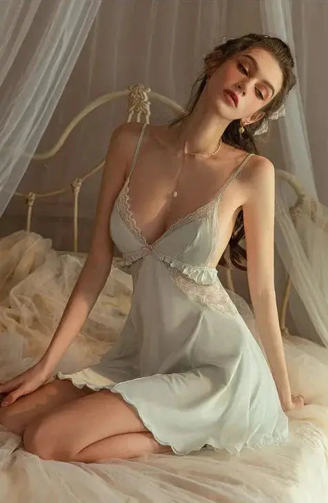 Heart of Glass Nightdress LacyNighty Sleeping Wear