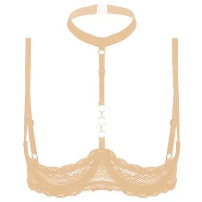 LacyNighty™ Halter Neck Open Bra GHALLAS Other