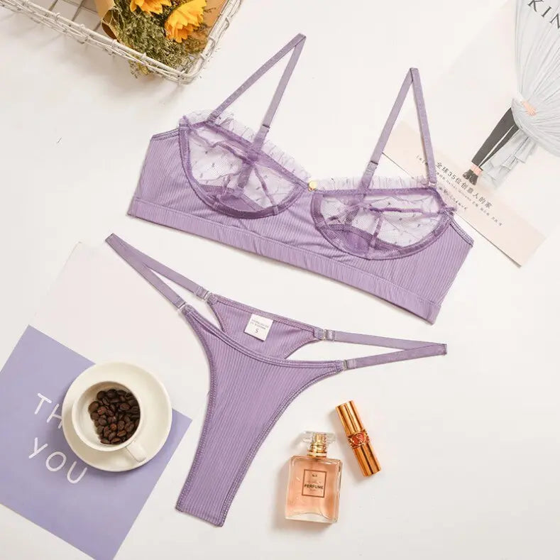 Broken Connection Bra Set LacyNighty Lingerie & Intimates