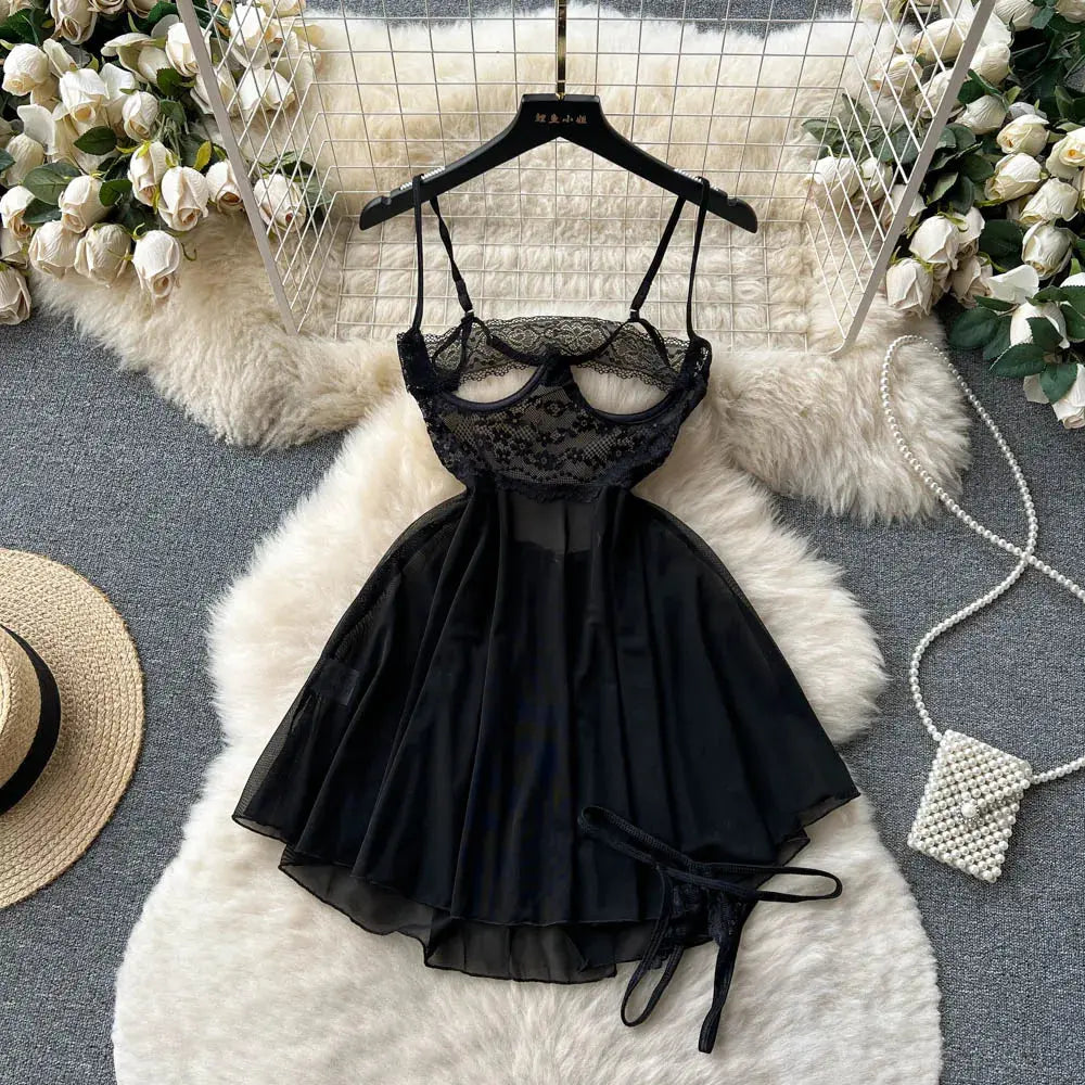 Time Of Love Nightdress LacyNighty Sleeping Wear