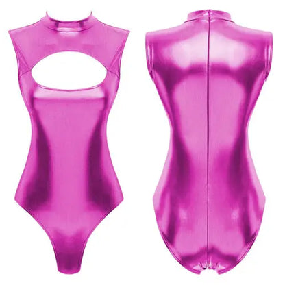 Metallic Leather Bodysuit Lacy0301 Other