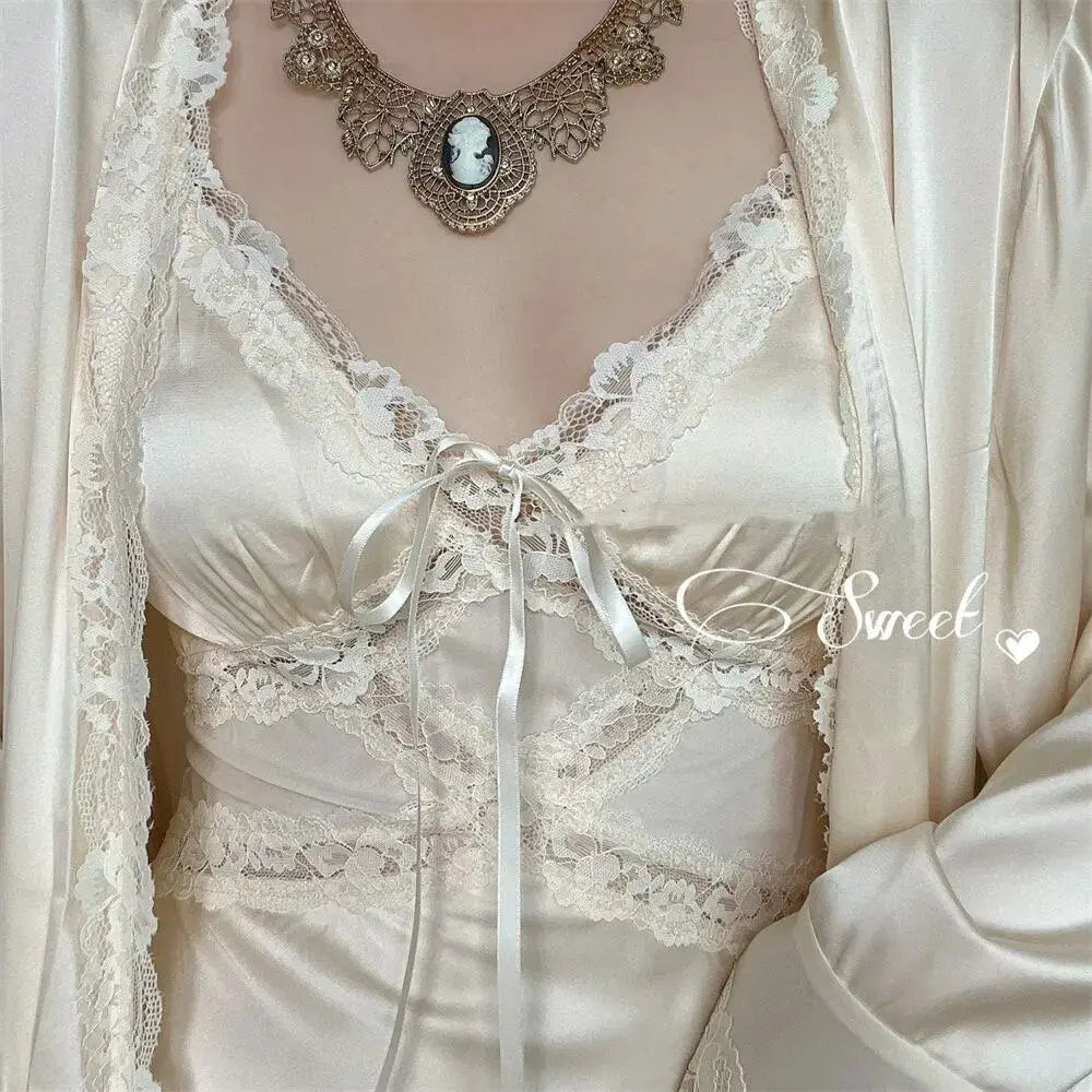 On Such A Timeless Dream Robe LacyNighty Sleeping Wear