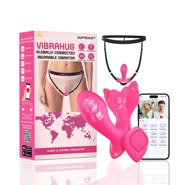 💥 2025 Limited 💦 VibraHug Suptruck™ Wearable Vibrator X9 📱 Pulse Panty Global Control & 9 Modes Hemiras
