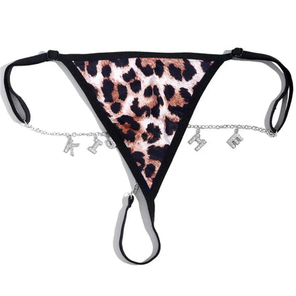LacyNighty™ Naughty Whispers Lace Thong CARAQUET g-string