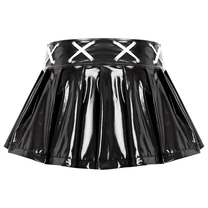 Lace-up Mini Skirt Lacy0301 Other