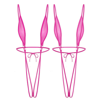 Heart Goes Numb Crotchless Lingerie LacyNighty Lingerie & Intimates