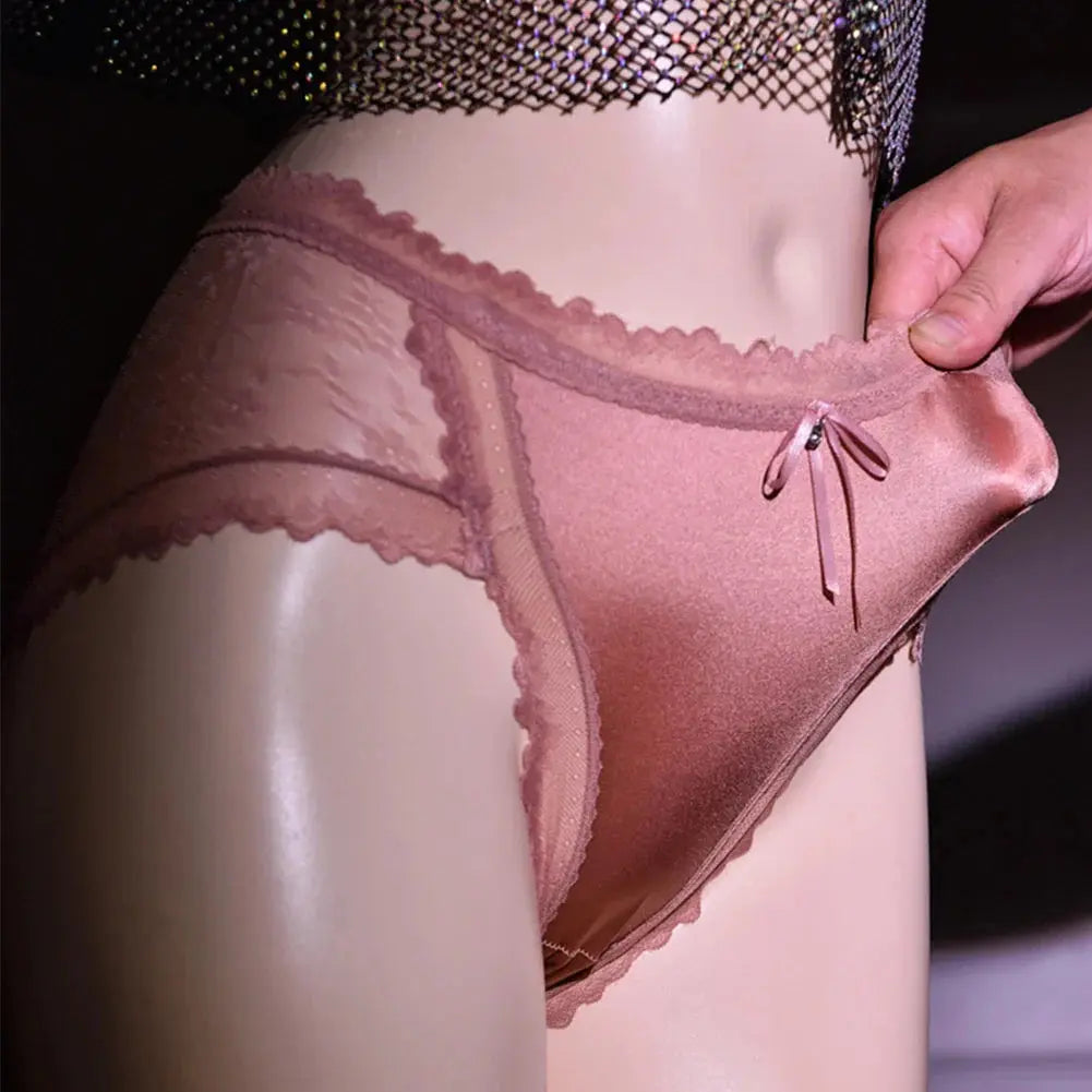 See My Perspective Crotchless Briefs LacyNighty Panties